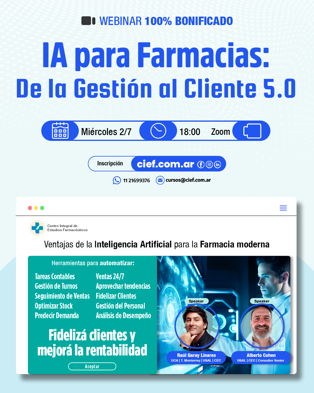Webinar “IA para Farmacias: De la Gestión al Cliente 5.0”