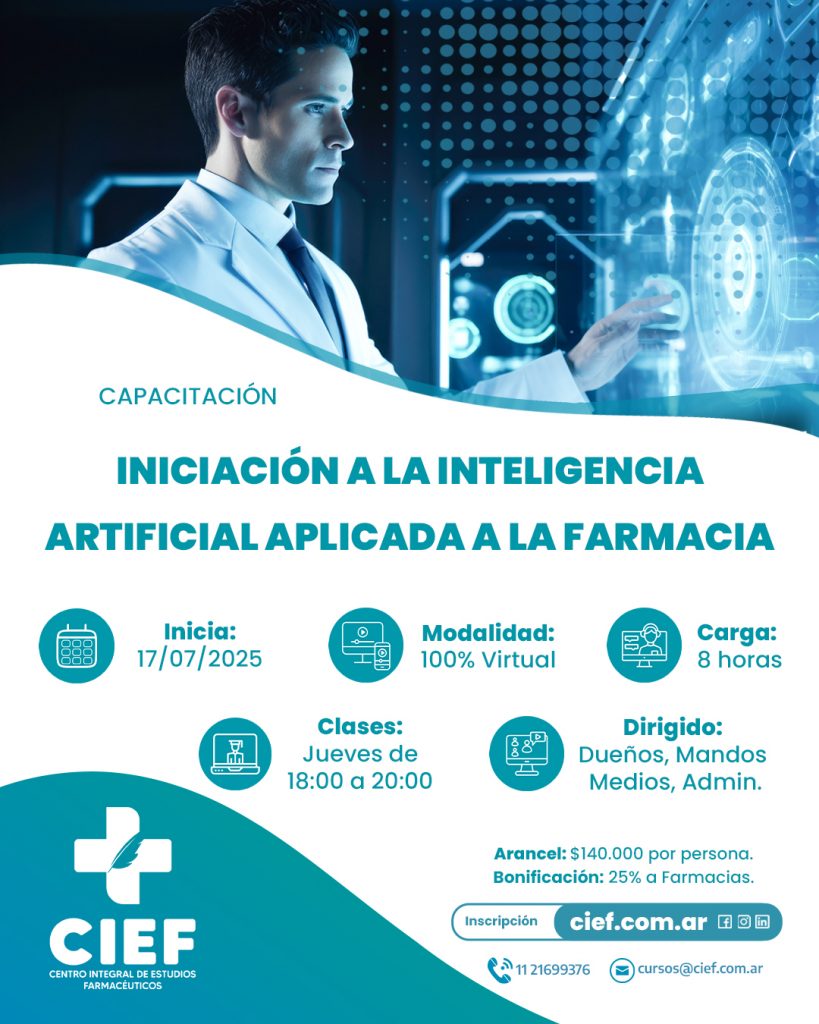 INICIACIÓN A LA IA APLICADA A LA NUEVA FARMACIA