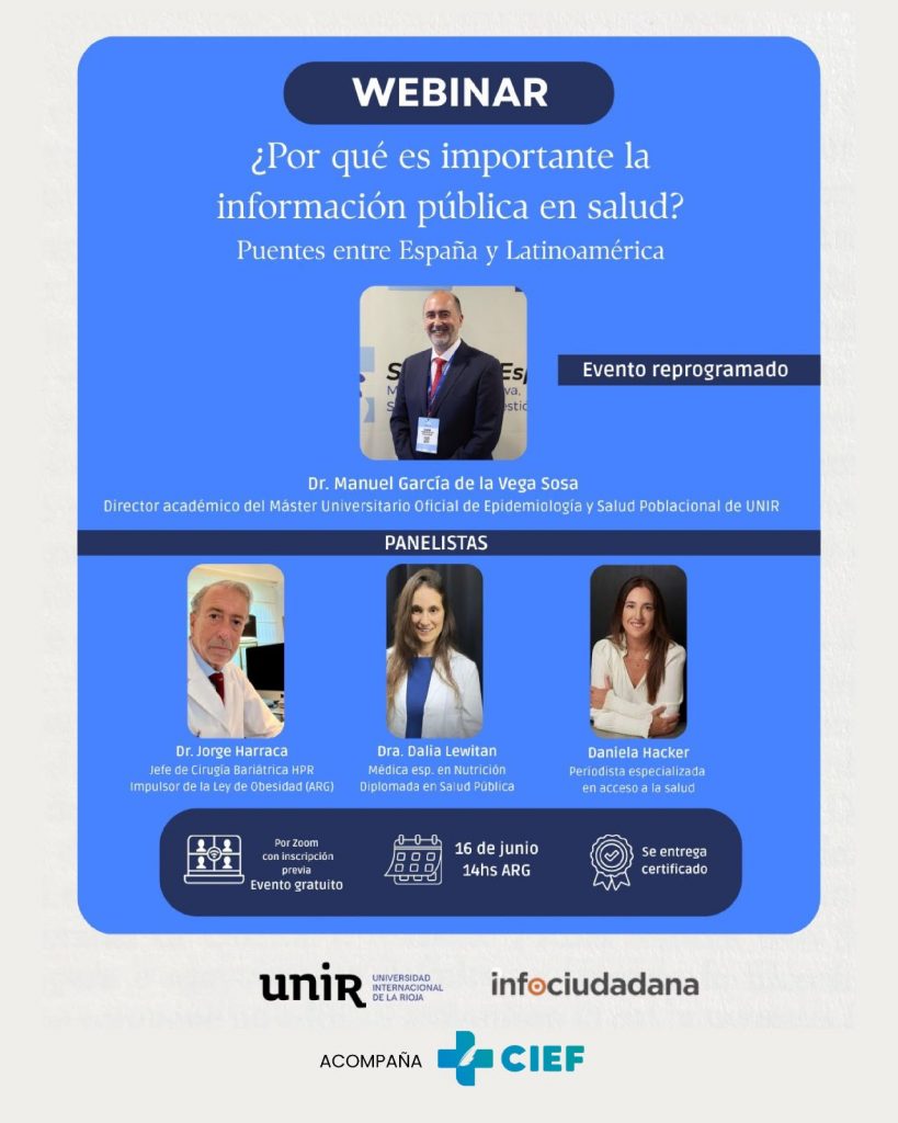 Conversatorio gratuito: por qué necesitamos más y mejor información pública en salud
